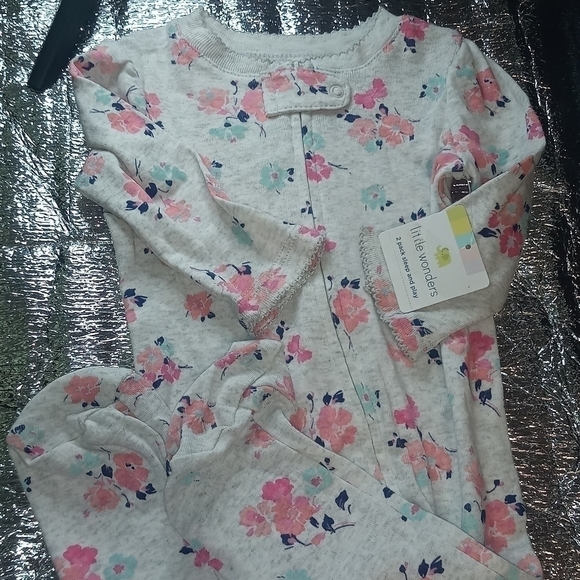 NWT Little One One Piece Sleeper 3-6M - Picture 7 of 9